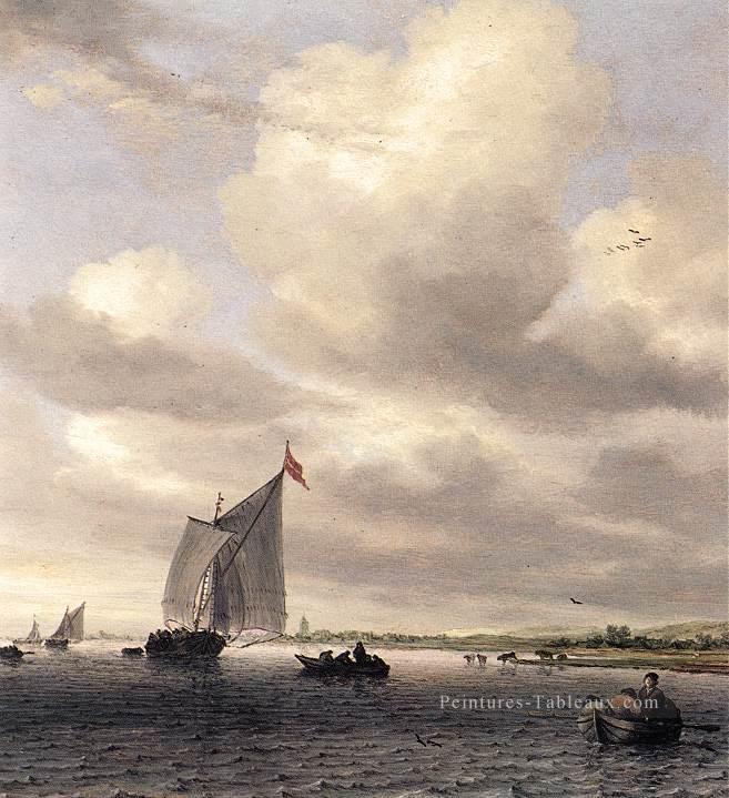 Paysage marin Salomon van Ruysdael Peintures à l'huile